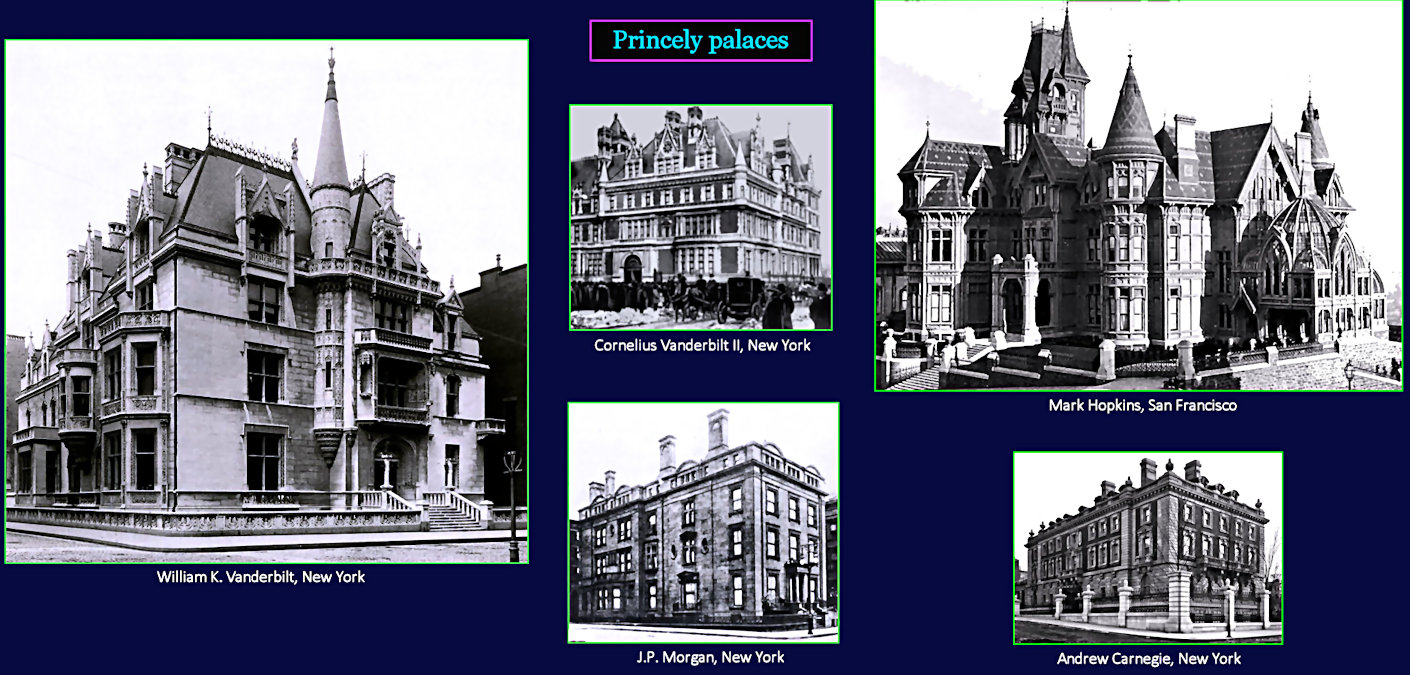 Millionaire mansions, 1890
